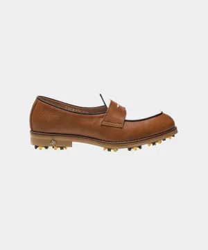 ALL CLASSIC Golf Noble Penny Loafer Classic Golf Shoes - Light Brown