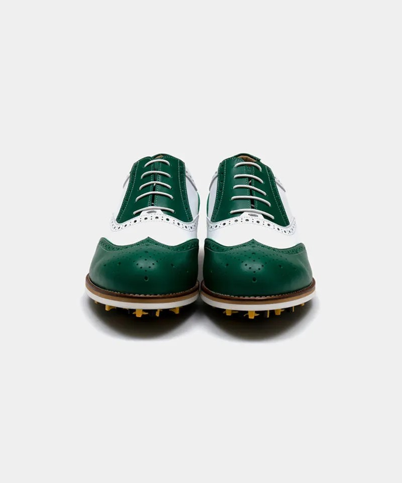 ALL CLASSIC Golf Noble Wingtip Classic Golf Shoes - Green