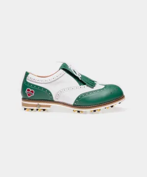 ALL CLASSIC Golf Nomantic Noble Wingtip Classic Golf Shoes - Green