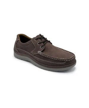 Aston Marc Men's Casual Lace-Up Walking Shoes, Brown