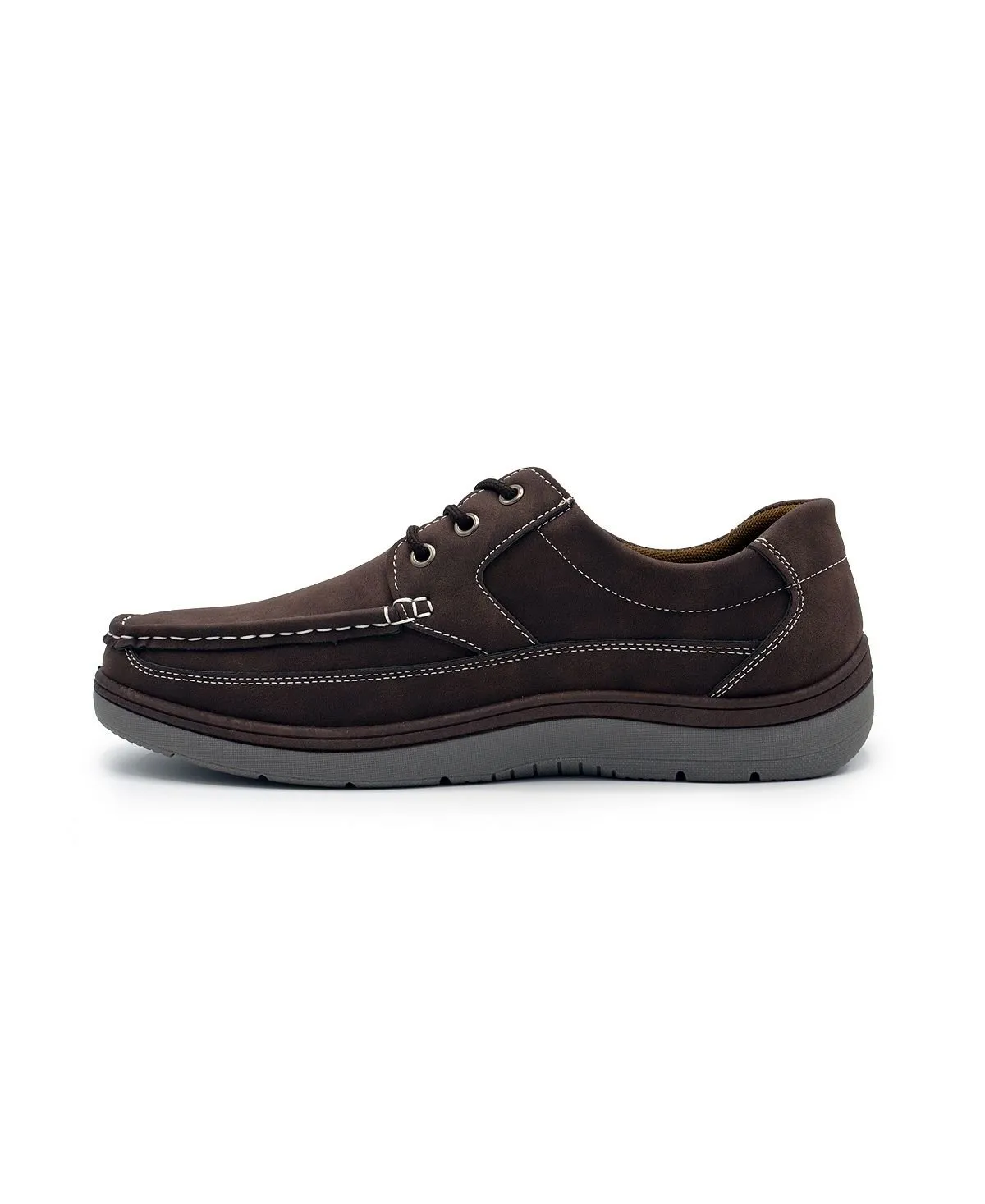 Aston Marc Men's Casual Lace-Up Walking Shoes, Brown