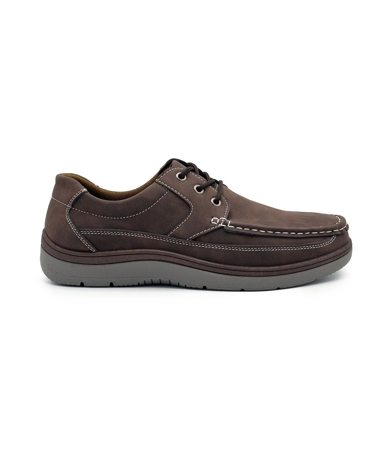 Aston Marc Men's Casual Lace-Up Walking Shoes, Brown