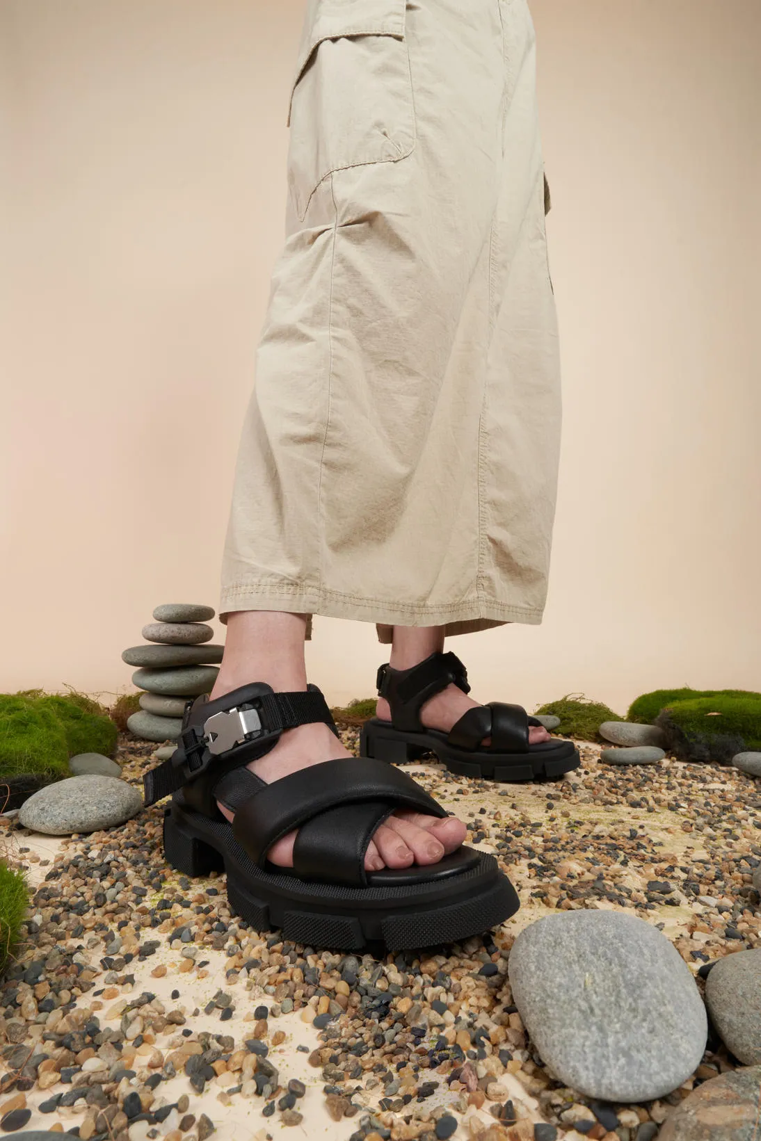 both - GAO SANDAL-BLACK