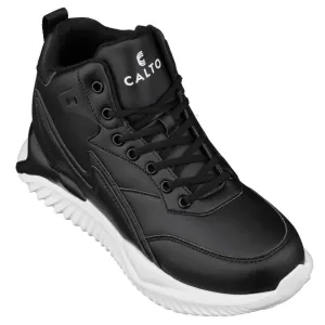 CALTO - S3060 - 4 Inches Taller (Black) - Lightweight Sneakers