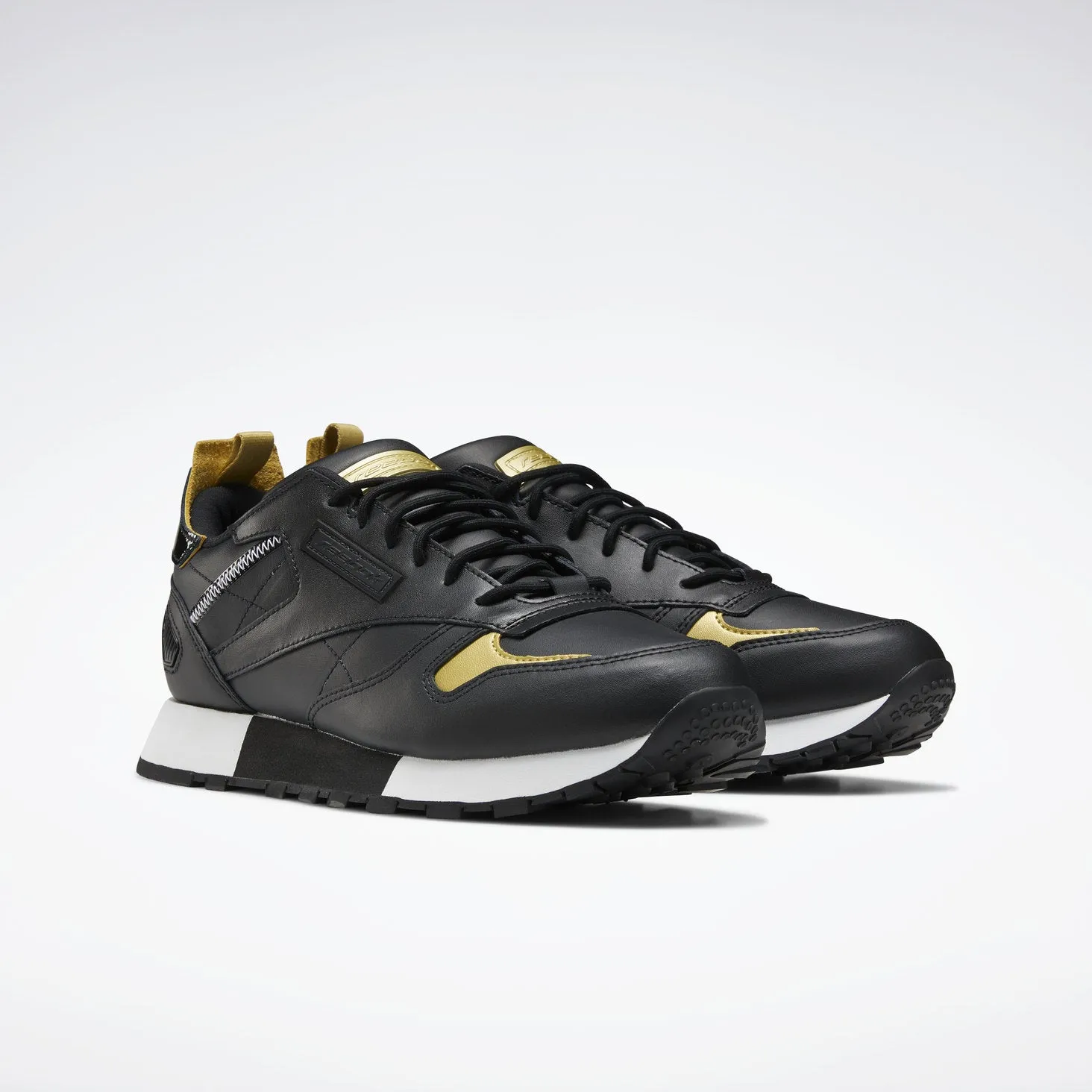 Classic leather ree:dux 'black gold' Reebok sneakers, black