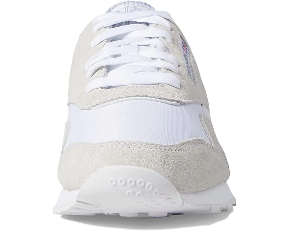 Classic Nylon Reebok Lifestyle Sneakers, white