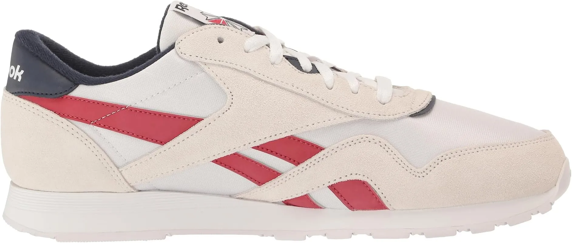 Classic Nylon Reebok Sneakers, White/White