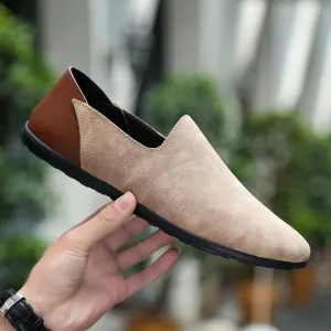 Comfortable Soft Genuine Leather Suede Loafer Shoes