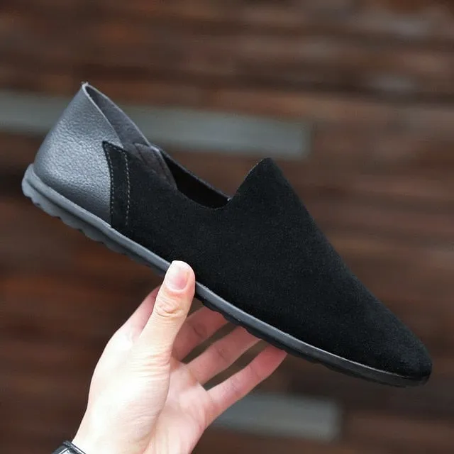 Comfortable Soft Genuine Leather Suede Loafer Shoes