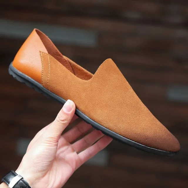 Comfortable Soft Genuine Leather Suede Loafer Shoes