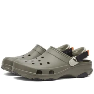 Crocs All Terrain Clog Sandals in Dusty Olive & Multi