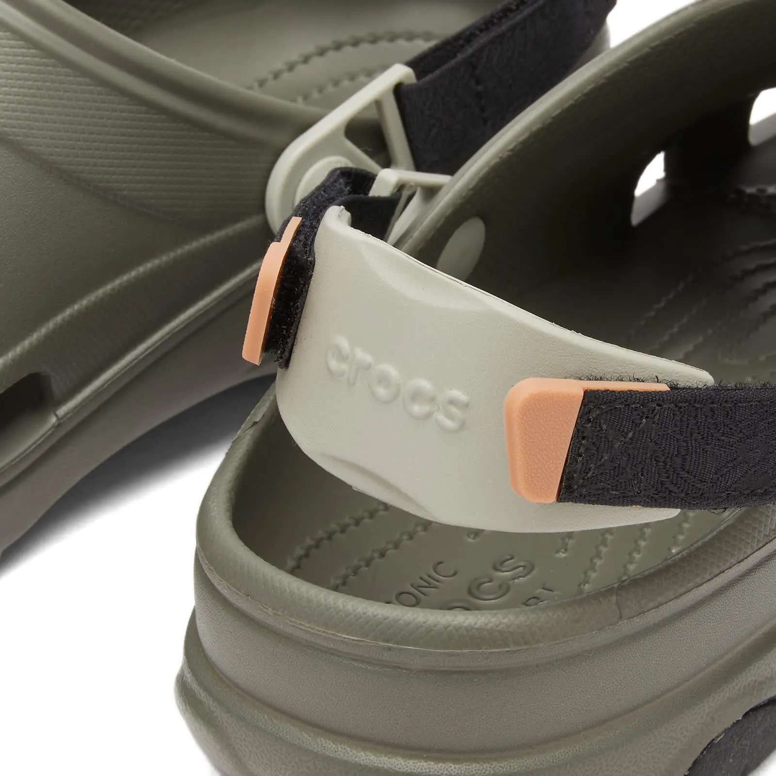 Crocs All Terrain Clog Sandals in Dusty Olive & Multi