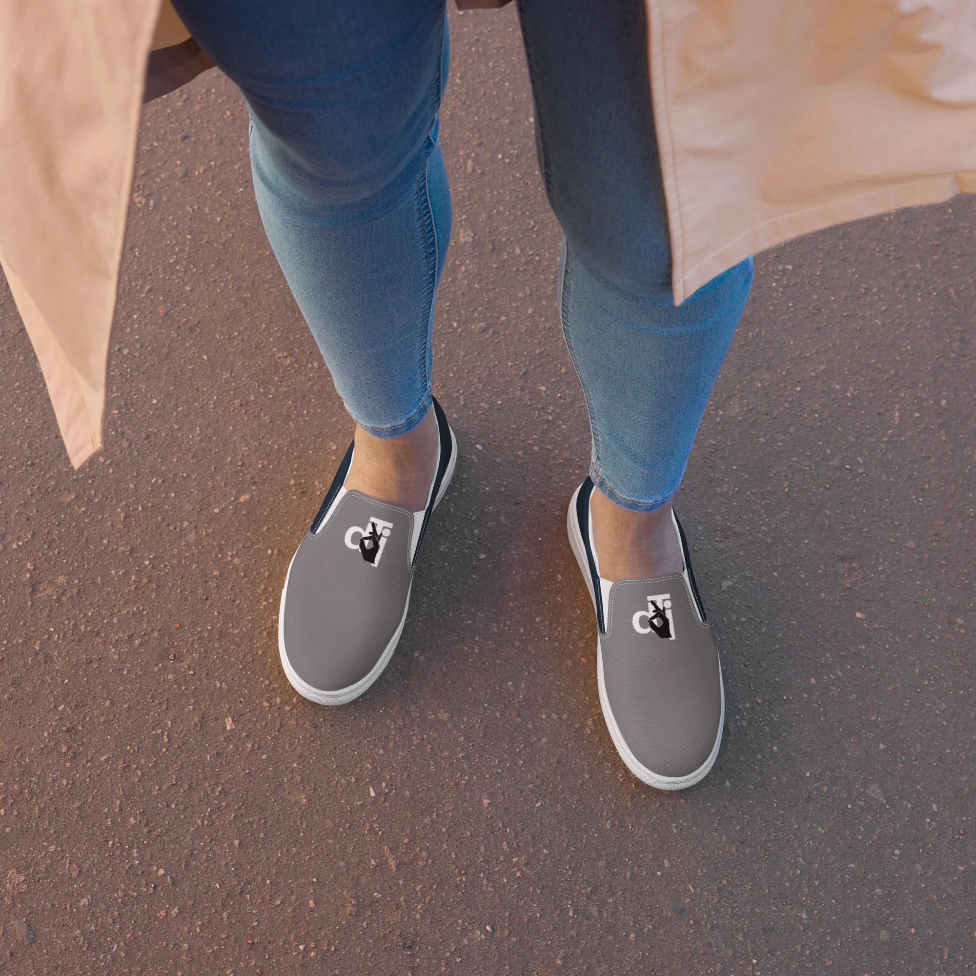 Descendants of the Island Navy Pewter Women’s slip-on canvas shoes