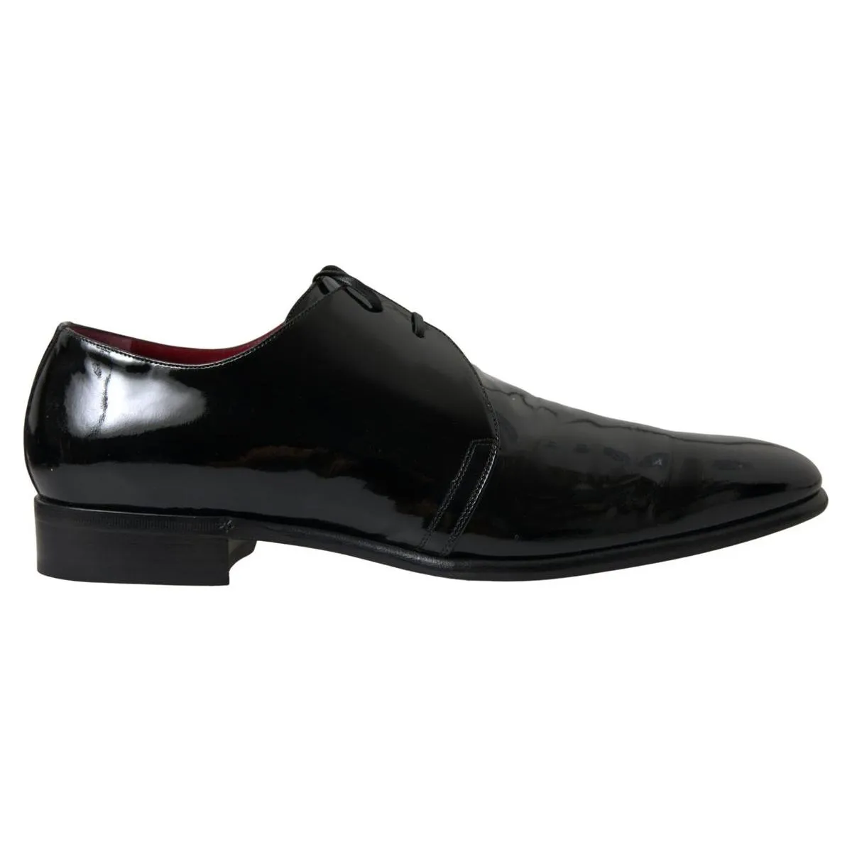 Dolce & Gabbana Elegant Black Patent Leather Formal Men's Shoes