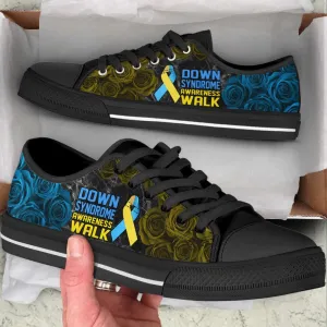 Down Syndrome Awareness Shoes Walk Low Top Shoes Canvas Shoes, Best Canvas Shoes, Low Top Sneaker