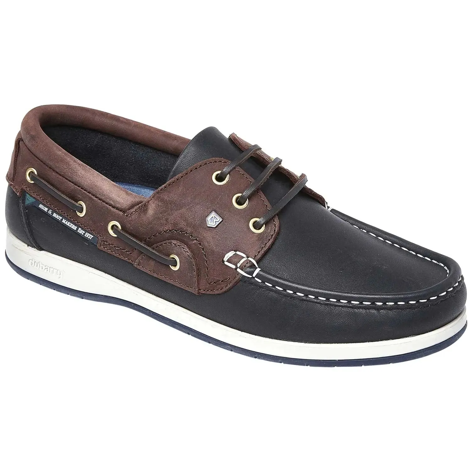 DUBARRY Men's Commodore X LT Deck Shoes - Navy & Brown