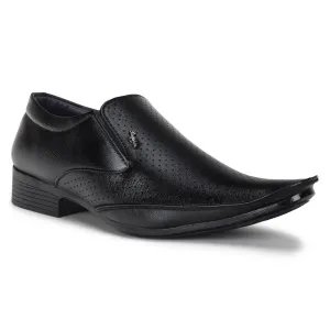 Elegant Black Synthetic Leather Formal Shoe