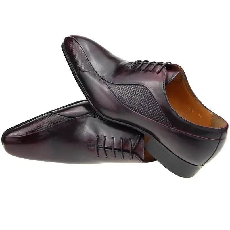 Elegant Brogue Nuptial Oxford Leather Shoes