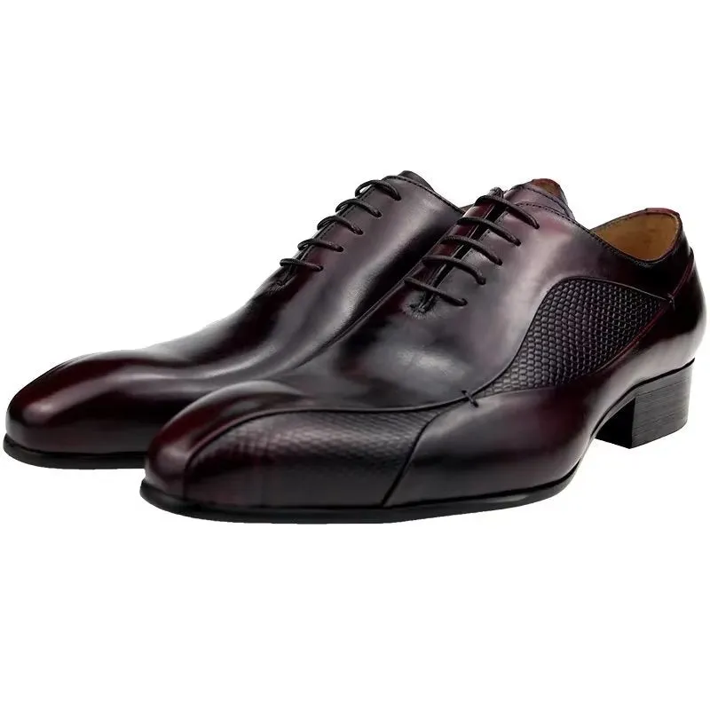 Elegant Brogue Nuptial Oxford Leather Shoes