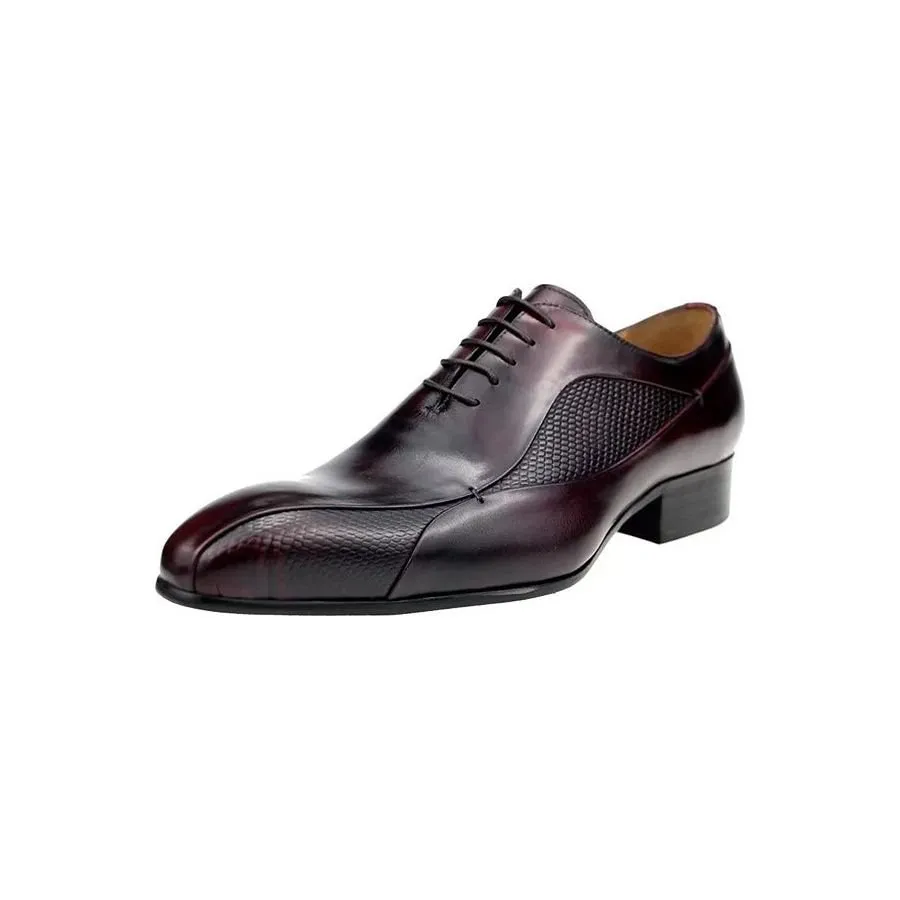 Elegant Brogue Nuptial Oxford Leather Shoes