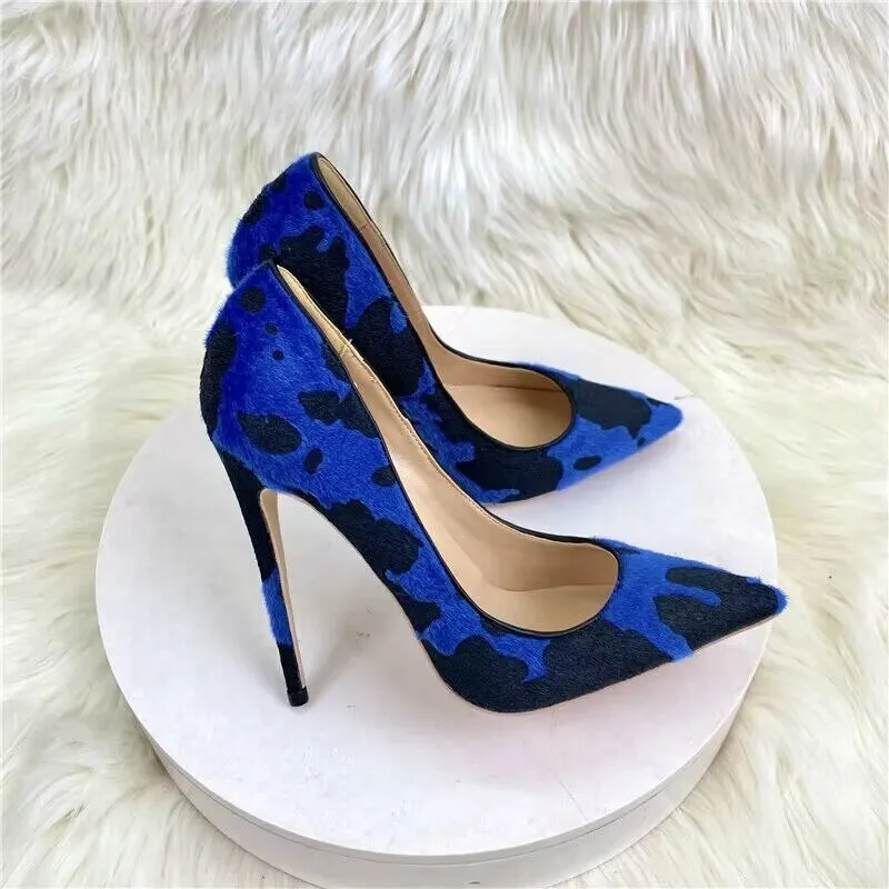 Fashionable Cow Print Style Pointed Toe Stiletto Collection