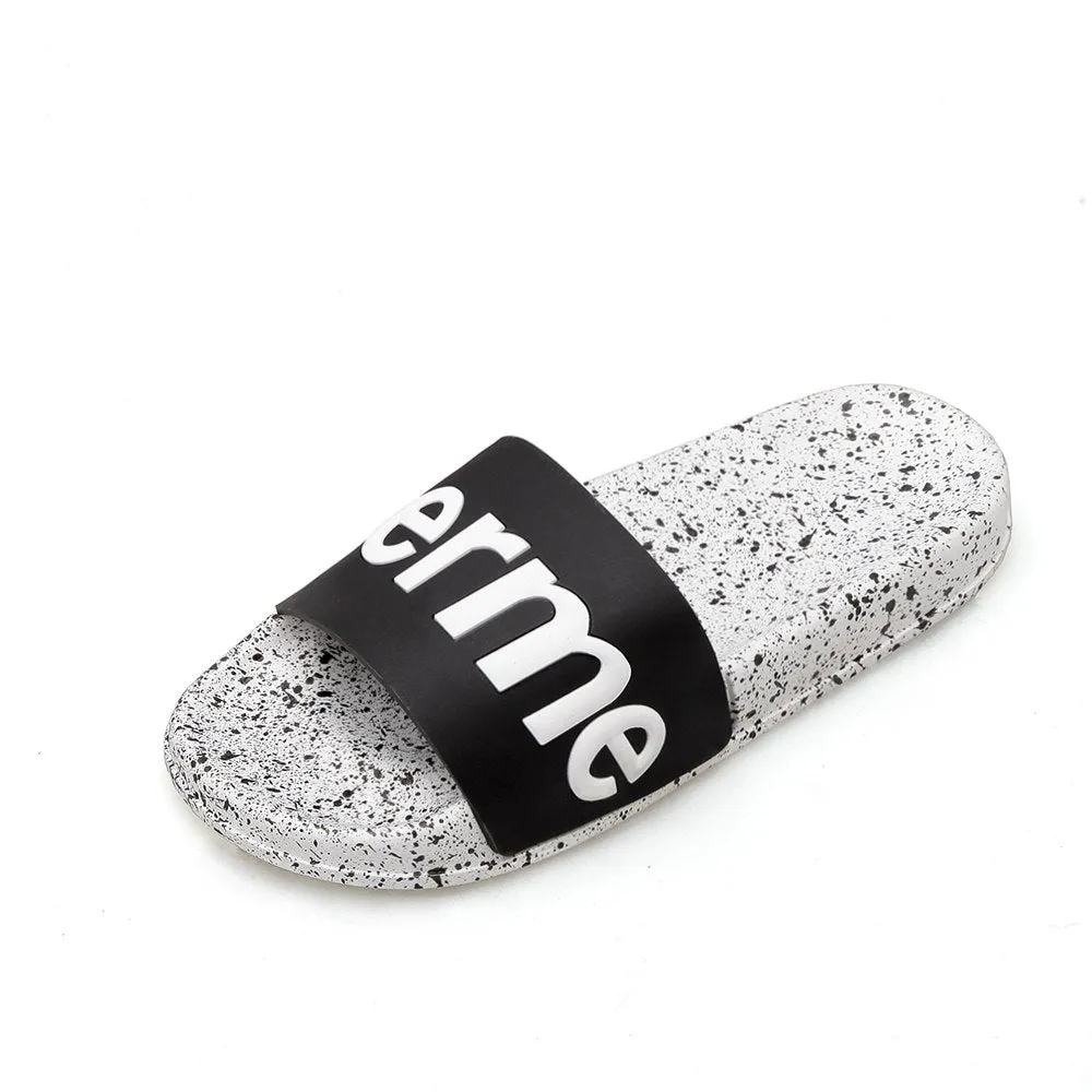 HTUUA 2018 New Couple Bathroom Slippers Women Men Unisex Fashion Brand Outdoors Indoor Home Slippers Non-slip Floor Slides SX755