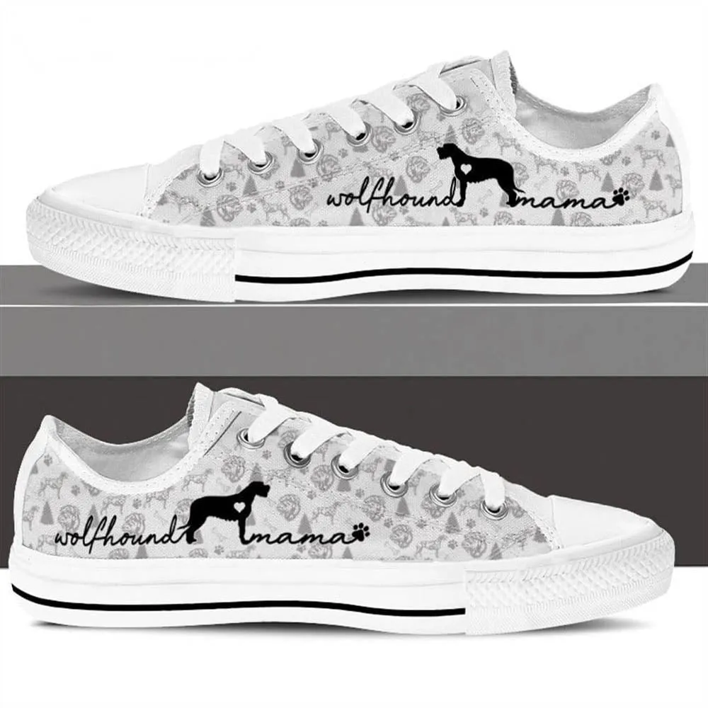 Irish Wolfhound Low Top Shoes, Dog Printed Shoes, Canvas Shoes For Men, Women