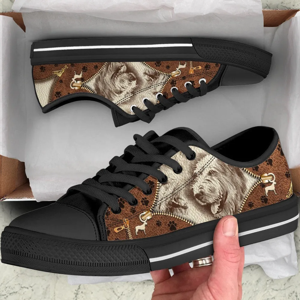 Irish Wolfhound Low Top Shoes - Low Top Sneaker - Dog Walking Shoes Men Women, Dog Printed Shoes, Canvas Shoes For Men, Women