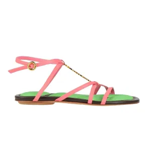 Jacquemus sandals, dark pink