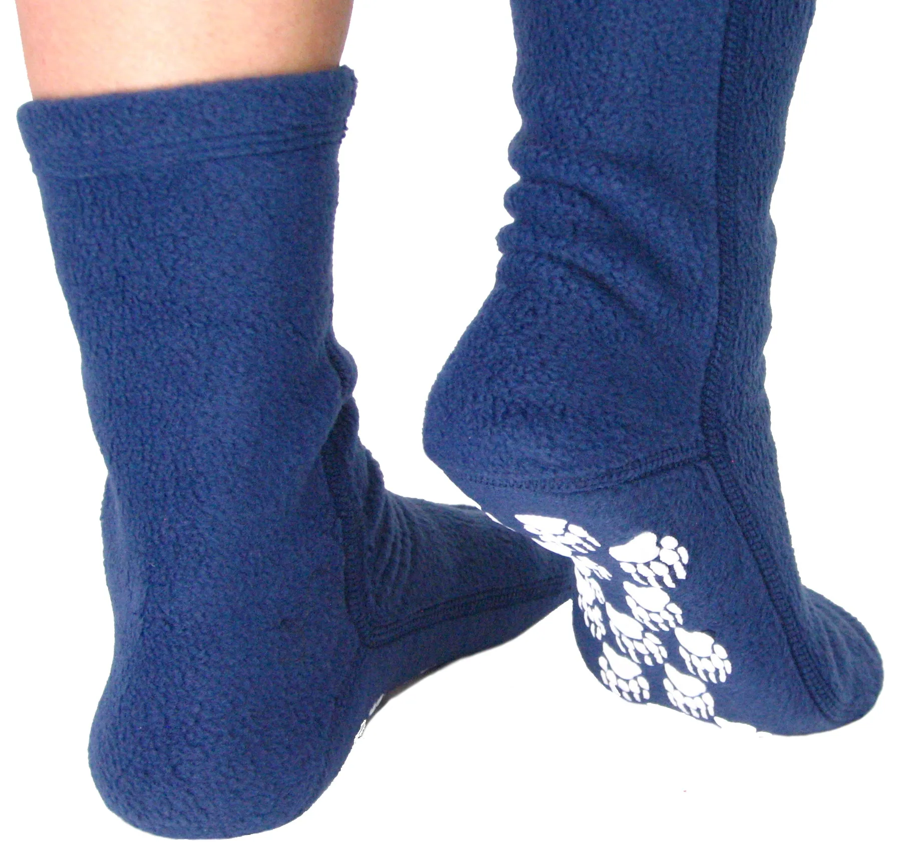 Kids' Nonskid Fleece Socks - Denim