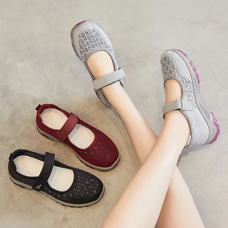 Lightweight Mesh Fabric Ergonomic Shoes