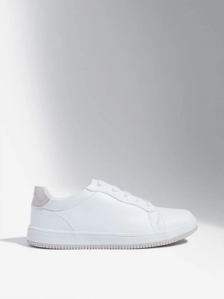 LUNA BLU White Counter Detailed Shoes