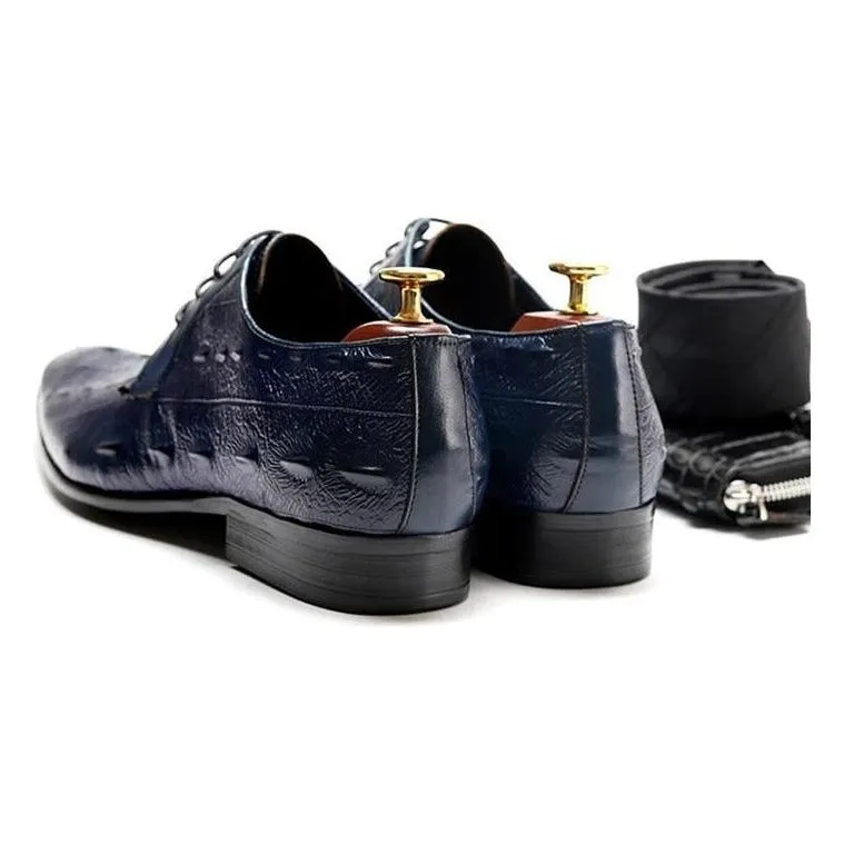 LuxeGator Exotic Lace Up Oxford Dress Shoes