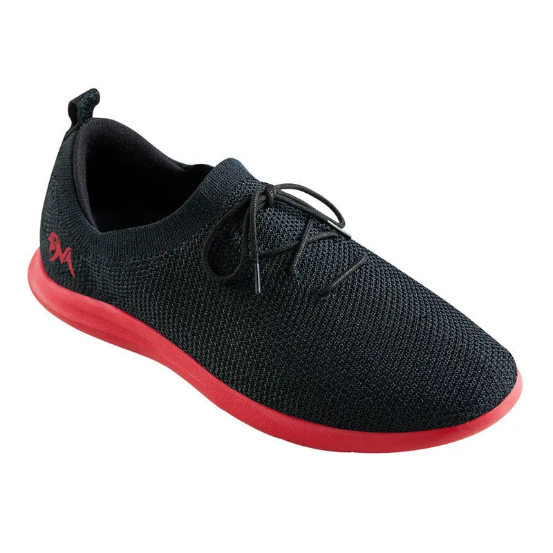 Neeman's ReLive Knit Sneakers for Men | Black & Red | Light-Weight & Comfortable