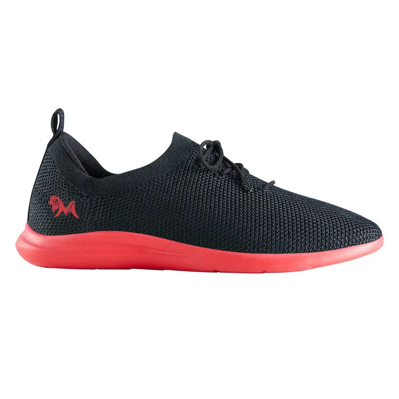 Neeman's ReLive Knit Sneakers for Men | Black & Red | Light-Weight & Comfortable