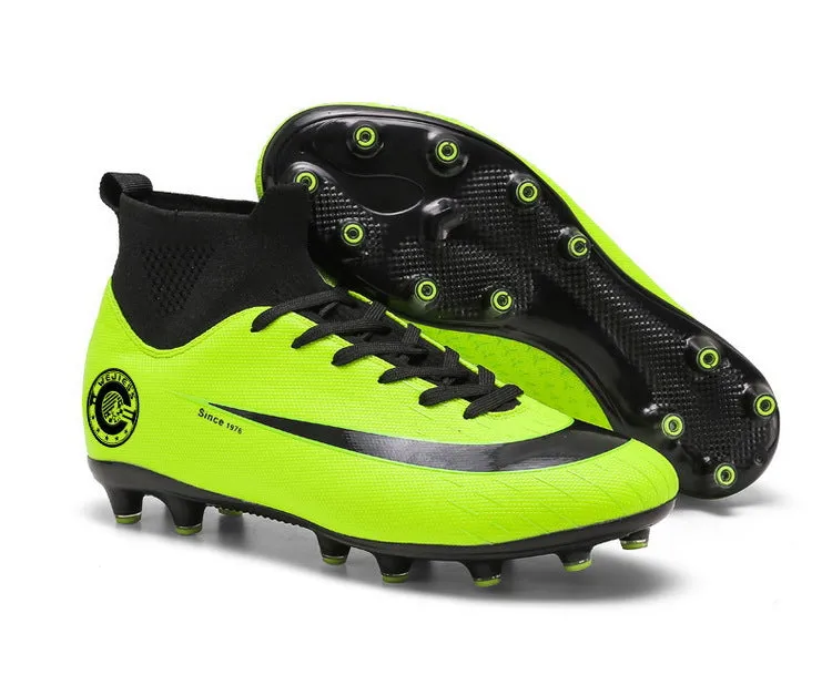 New High-Top Soccer Cleats for Adult and Kids, Training