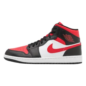 Nike Air Jordan 1 Mid, black-red