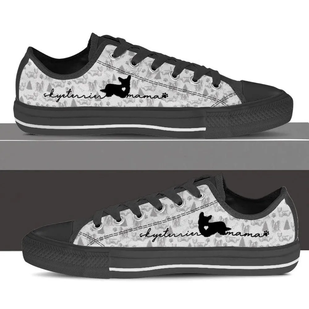 Skye Terrier Low Top Shoes - Dog Walking Shoes Men Women, Dog Printed Shoes, Canvas Shoes For Men, Women