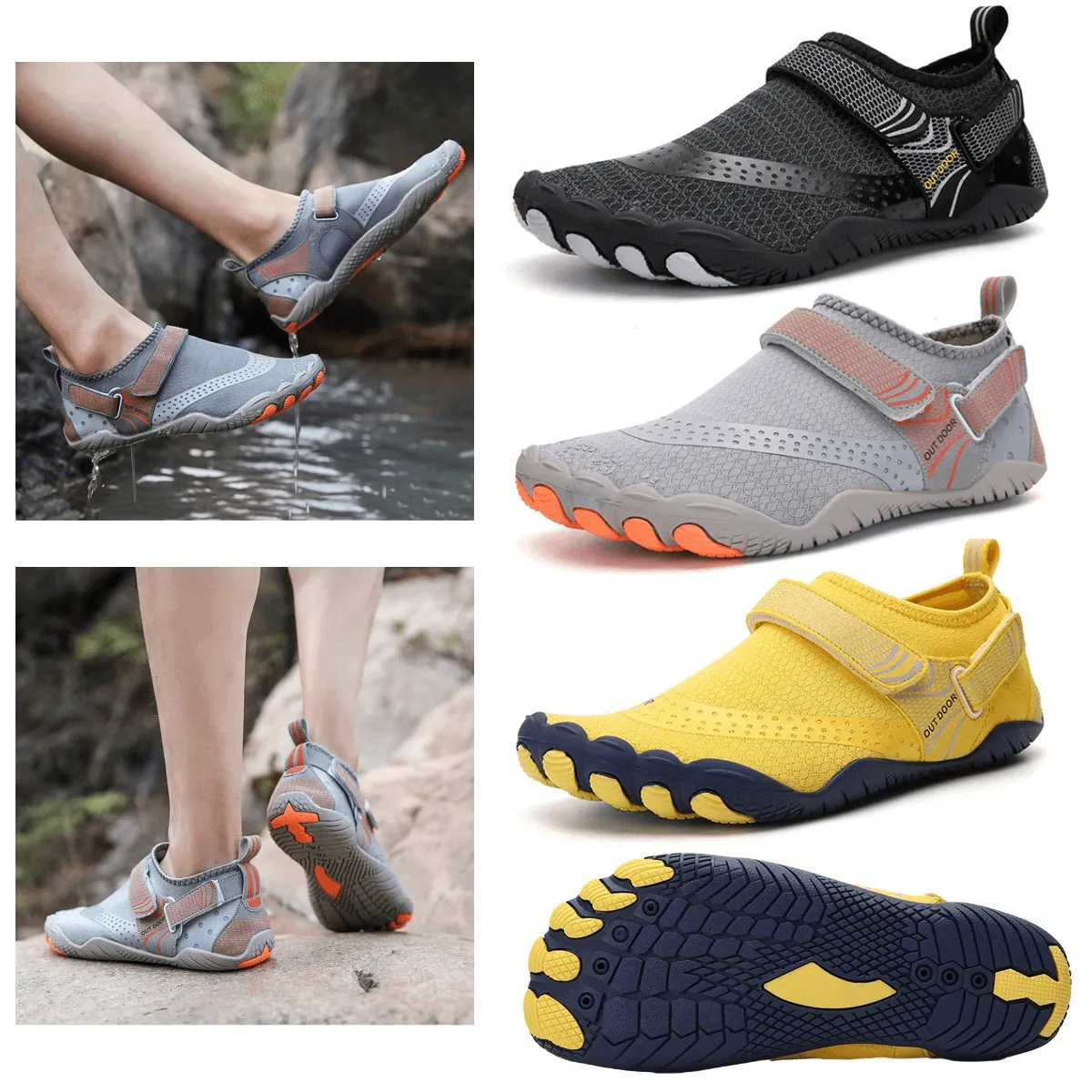 Unisex Breathable Nonslip Aquatic Sneaker / Soft Swimming Shoes - SF0356