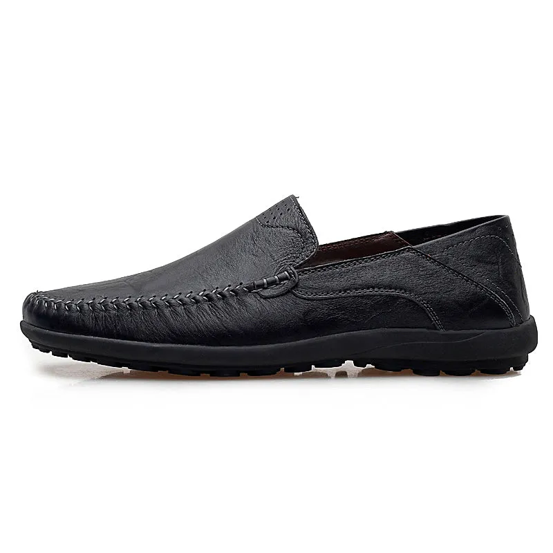 Valstone Brand Leather Shoes Men Italian handtailor moccasins hot sale non-slip loafers flats driving shoes large sizes 47